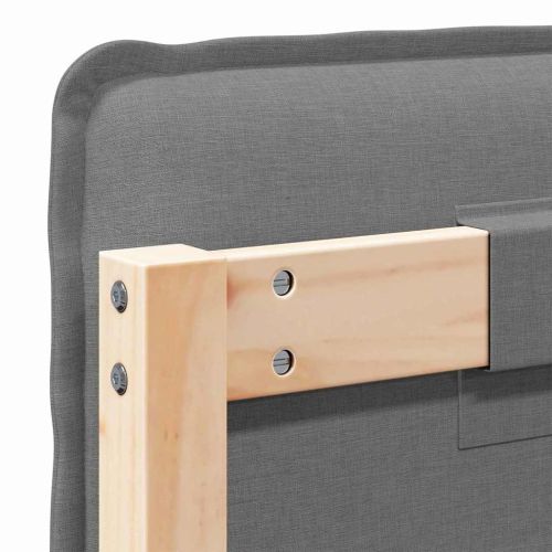 Тапицирана табла с таблото Естествено и светло сиво 200 cm