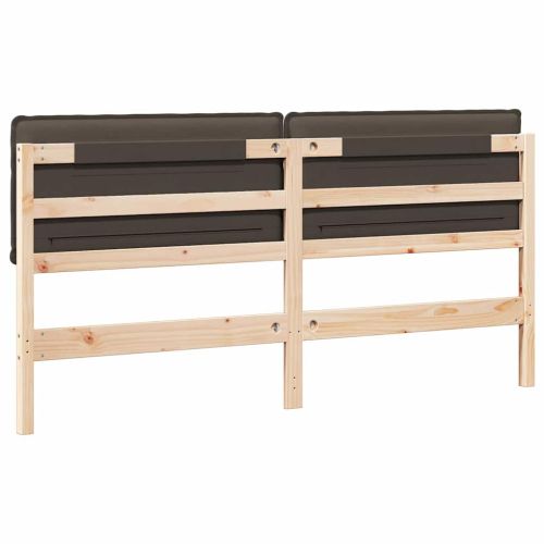 Тапицирана табла с таблото Естествено и светло сиво 200 cm