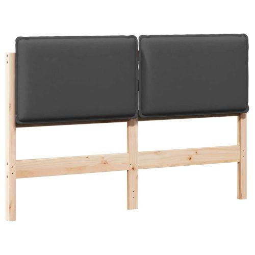 Тапицирана табла с таблото Естествено и тъмно сиво 150 cm