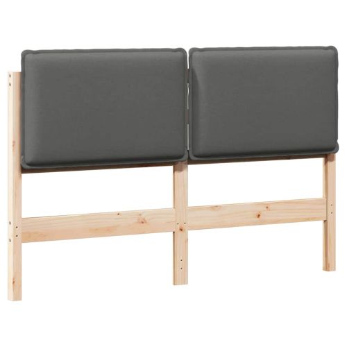 Тапицирана табла с таблото Естествено и светло сиво 140 cm