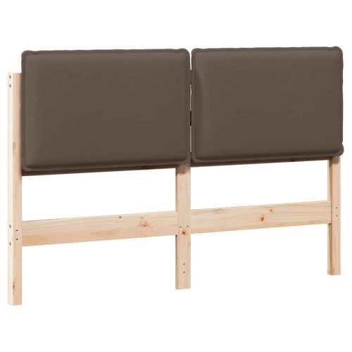 Тапицирана табла с таблото Естествено и светло сиво 120 cm