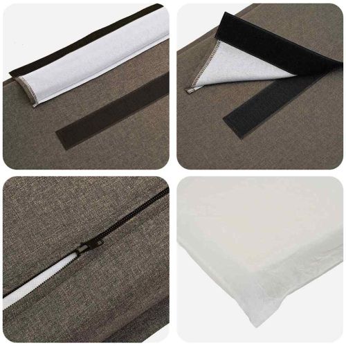 Тапицирана табла с таблото Естествено и светло сиво 120 cm