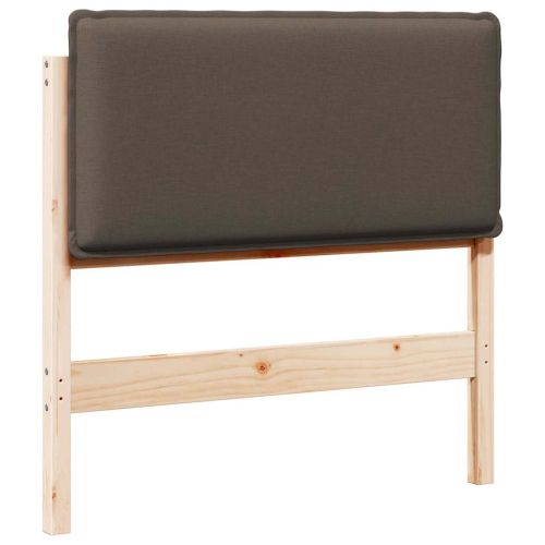 Тапицирана табла с таблото Естествено и светло сиво 100 cm