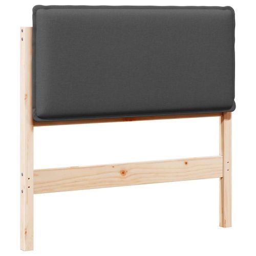 Тапицирана табла с таблото Естествено и тъмно сиво 90 cm