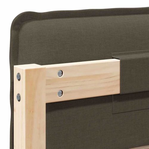 Тапицирана табла с таблото Естествено и светло сиво 80 cm