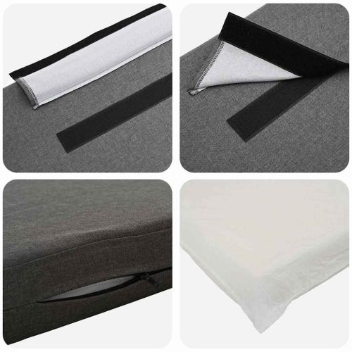 Тапицирана табла Кафяв и светло сив 200 cm Солидно борово дърво