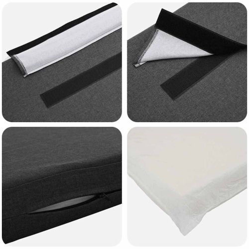 Тапицирана табла с таблото Кафяво и тъмно сиво 200 cm