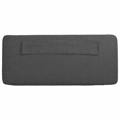 Тапицирана табла с таблото Кафяво и тъмно сиво 200 cm