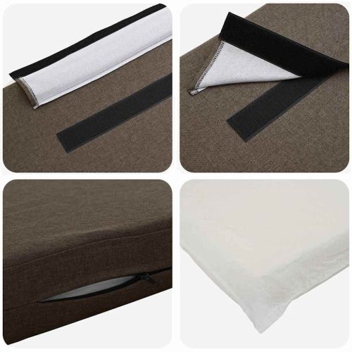 Тапицирана табла Кафяво и таупе 180 cm Солидно борово дърво