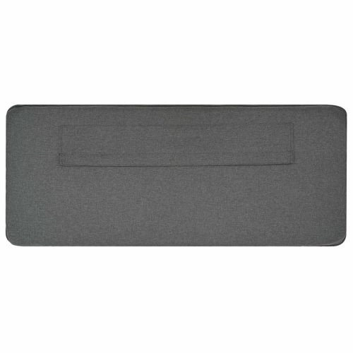 Тапицирана табла Кафяв и светло сив 200 cm Солидно борово дърво