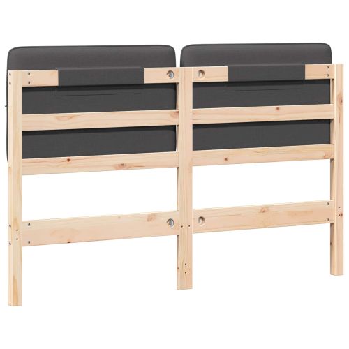 Тапицирана табла с таблото Кафяво и тъмно сиво 135 cm