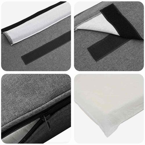 Тапицирана табла Бяло и светло сиво 200 cm Солидно борово дърво