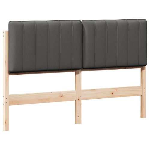 Тапицирана табла с таблото Кафяво и тъмно сиво 135 cm