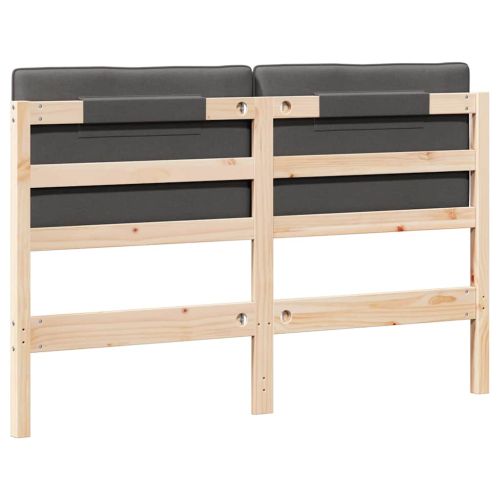 Тапицирана табла с таблото Кафяво и тъмно сиво 135 cm