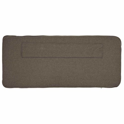 Тапицирана табла Кафяво и таупе 120 cm Солидно борово дърво