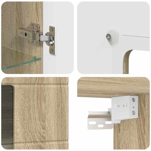 Дървен шкаф Сонома дъб 50 x 29 x 100 см Инженерно дърво