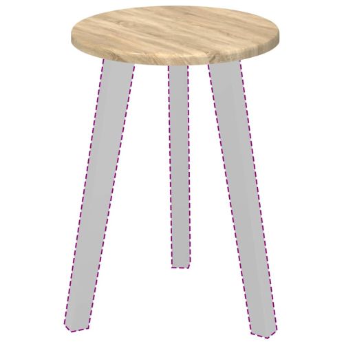 Топ за маса дъб сонома 30 x 30 x 1,5 см Инженерно дърво