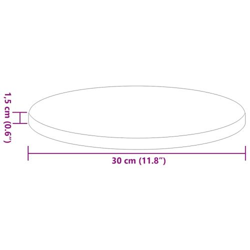 Топ за маса Ø 30 x 1,5 cm Кръгла Инженерна дървесина