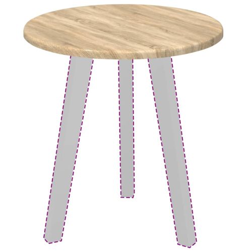 Топ за маса дъб сонома 40 x 40 x 1,5 cm Инженерно дърво