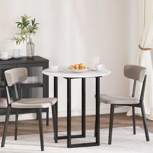 Топ за маса Бяло 70 x 70 x 1,5 cm Инженерно дърво