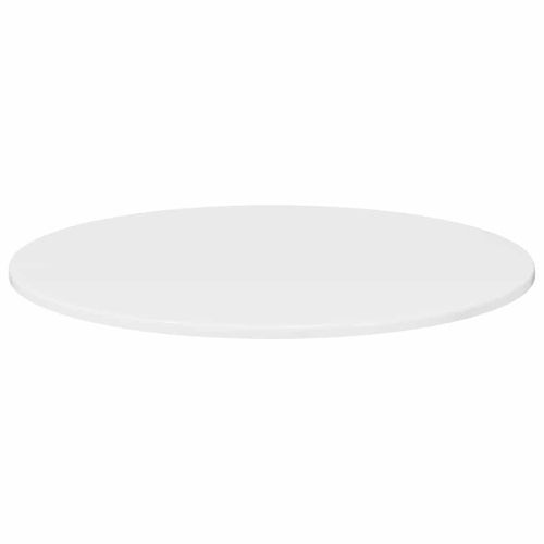 Топ за маса Бяло Със Силен Гланц Ø 70 x 1,5 cm Инженерно дърво