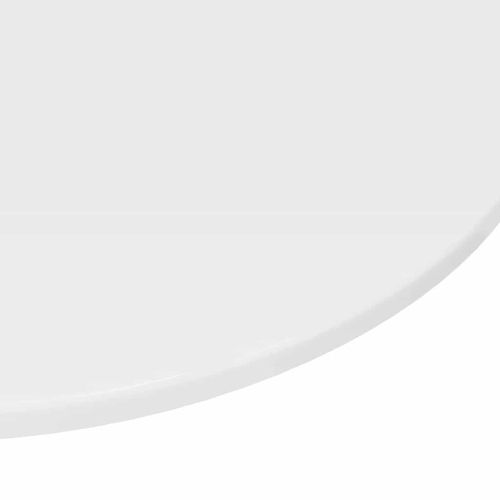 Топ за маса Бяло Със Силен Гланц Ø 70 x 1,5 cm Инженерно дърво