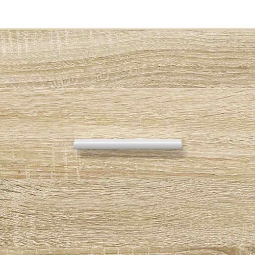 Шкаф за мивка със съхранение с врата Сонома дъб Инженерно дърво