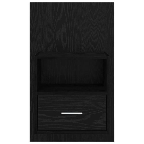 Нощен шкаф 2 pcs Черния дъб 50 x 32,5 x 80 см Инженерно дърво