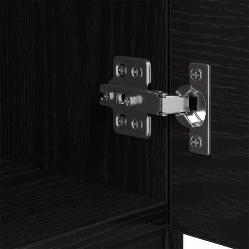 Шкаф за легло 2 pcs Черния дъб 40 x 39 x 40см Инженерно дърво