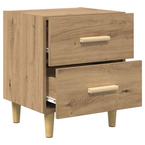 Шкаф за легло 2 pcs Дъб 40 x 35 x 47.5см Инженерно дърво