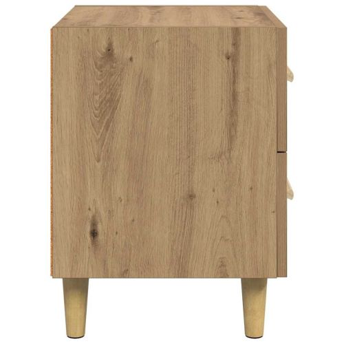 Шкаф за легло 2 pcs Дъб 40 x 35 x 47.5см Инженерно дърво