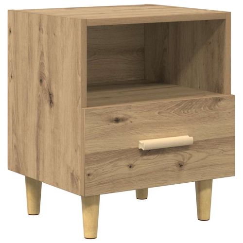 Нощен шкаф с чекмедже 2 pcs Дъб 40 x 35 x 47 см Инженерно дърво