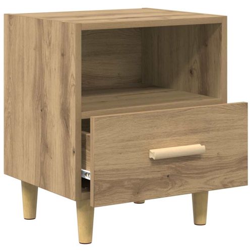 Нощен шкаф с чекмедже 2 pcs Дъб 40 x 35 x 47 см Инженерно дърво