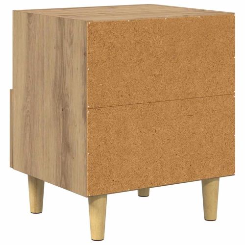 Нощен шкаф с чекмедже 2 pcs Дъб 40 x 35 x 47 см Инженерно дърво