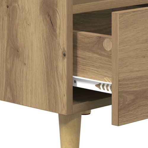 Нощен шкаф с чекмедже 2 pcs Дъб 40 x 35 x 47 см Инженерно дърво
