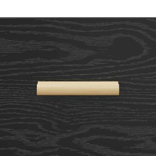 Нощен шкаф 2 pcs Черния дъб 40 x 35 x 47 см Инженерно дърво