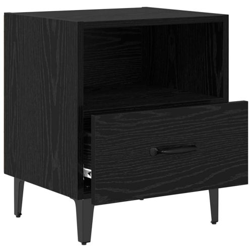 Нощен шкаф Черен дъб 40 x 35 x 47.5 см Инженерно дърво