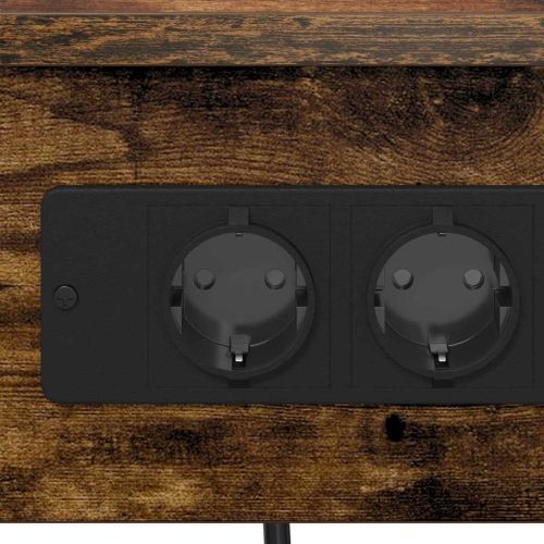 Нощен шкаф с рафт Димян дъб 41 x 31 x 76 см Инженерно дърво