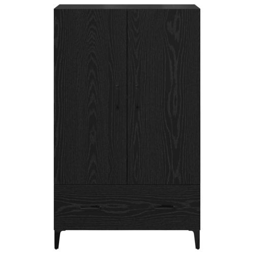 Висок шкаф с чекмедже Черния дъб 70 x 31 x 115 см