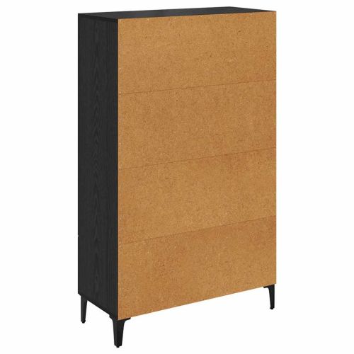 Висок шкаф с чекмедже Черния дъб 70 x 31 x 115 см