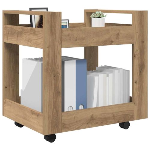 Бюро количка Дъб 60 x 45 x 60 см Инженерна дървесина