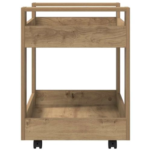 Бюро количка Дъб 60 x 45 x 60 см Инженерна дървесина