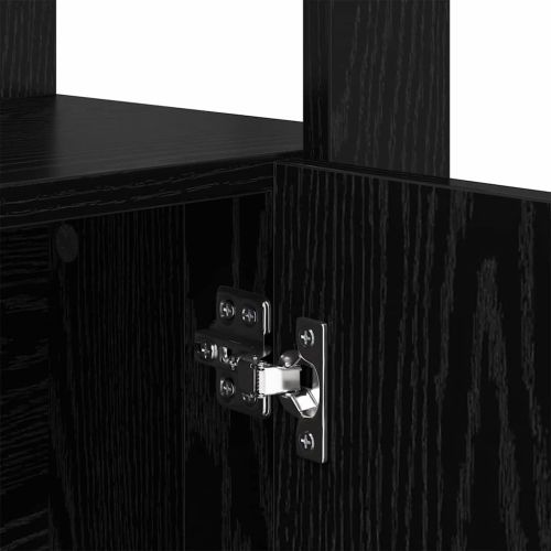 Служебен шкаф Черен дъб 30 x 80 x 119.5 см Инженерно дърво