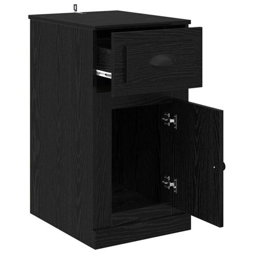 Страничен шкаф 40 x 50 x 75 см Инженерна дървесина Черния дъб