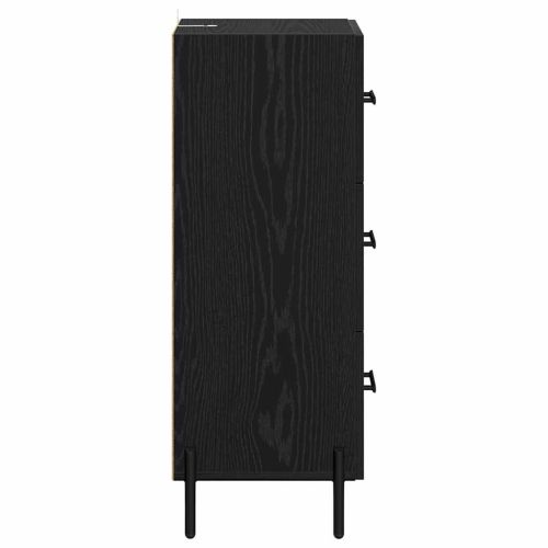 Служебен шкаф Черен дъб 34 x 34.5 x 90 см Инженерно дърво