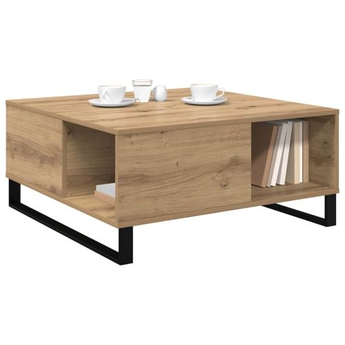 Масичка за кафе Дъб 80 x 80 x 36,5 см Инженерно дърво
