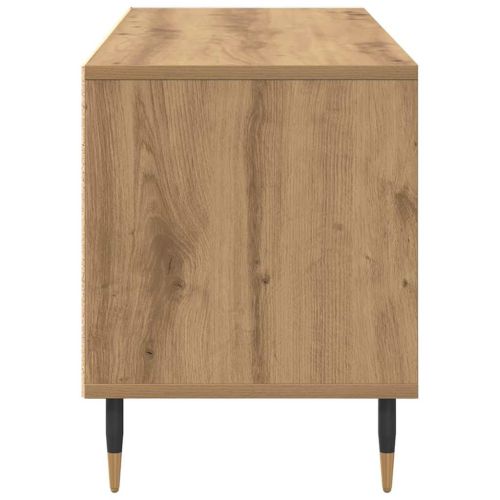 ТВ шкаф Дъб 100 x 34,5 x 44,5 см Инженерна дървесина и желязо