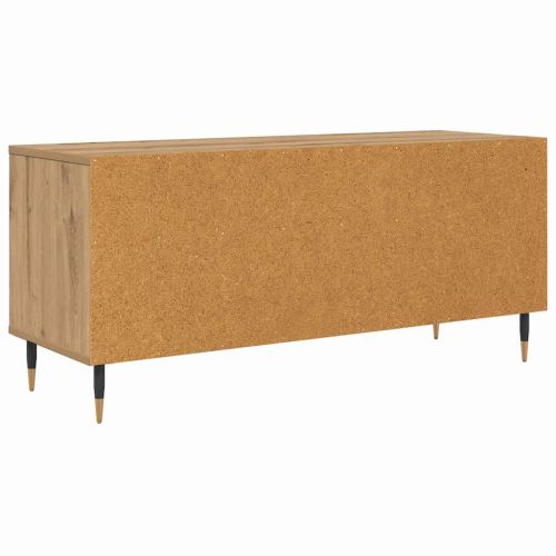 ТВ шкаф Дъб 100 x 34,5 x 44,5 см Инженерна дървесина и желязо