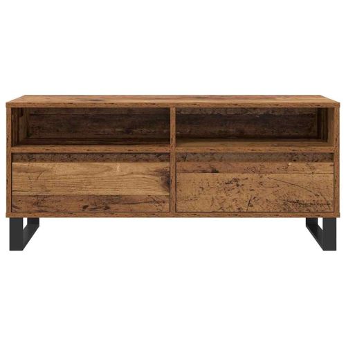 ТВ шкаф с чекмедже Старо дърво 100 x 34,5 x 44,5 см