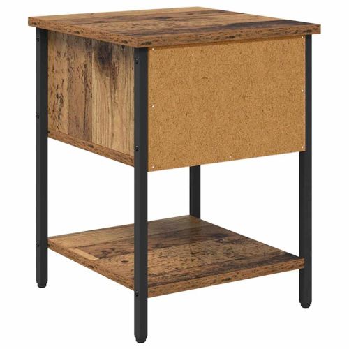 Нощно шкафче с чекмедже 2 pcs Старо дърво 34 x 35,5 x 45 см